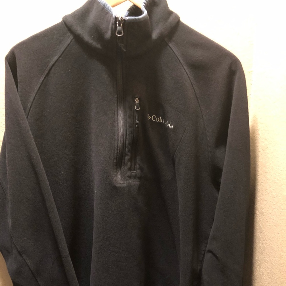 Men’s Columbia 3/4 Zip Fleece, Size XL, Black